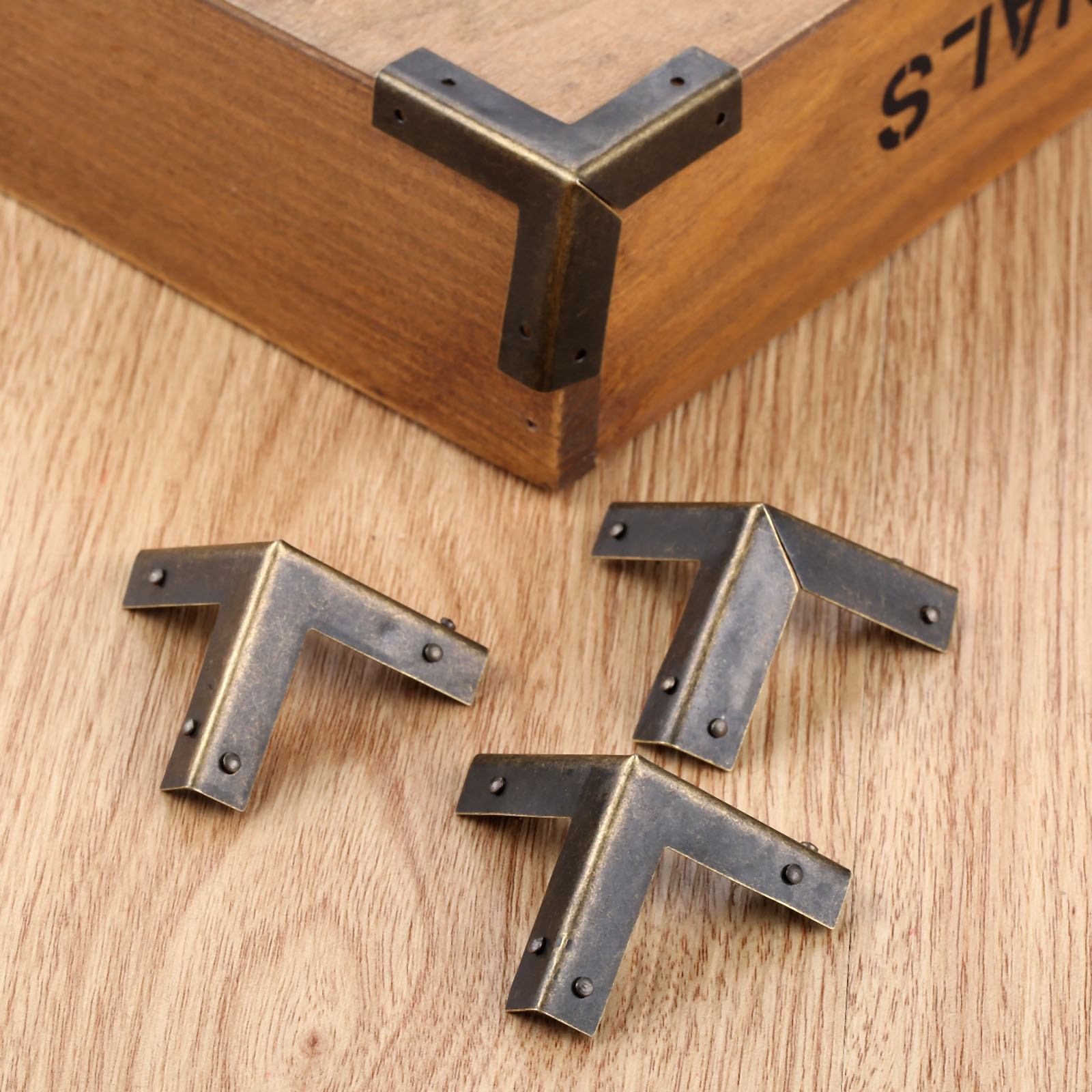 Furniture Hardware Covers - Dreld 4Pcs Antiek Brons Corner Protectors