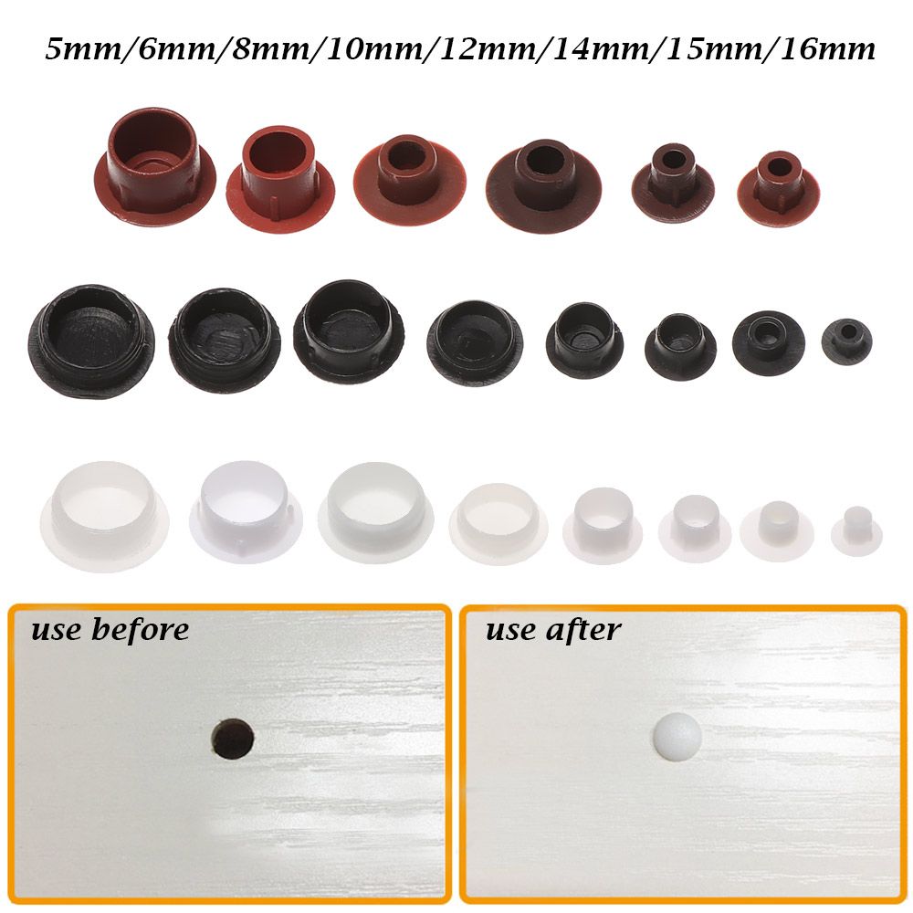 Furniture Hardware Covers - 50 Stuks 5-16Mm Meubelgatafdekkingen Bescherming Schroefdeksel