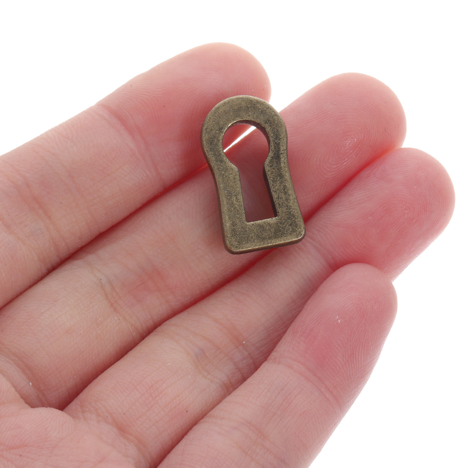 Furniture Hardware Supplies - 12 Stuks Ovale Zinklegering Sleutelgat Rozet