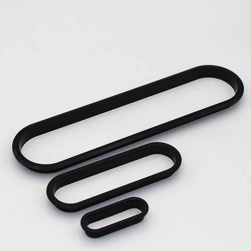 Furniture Hardware Connectors - 2-delige plastic tafelkabeldoorvoer ovale plug cover