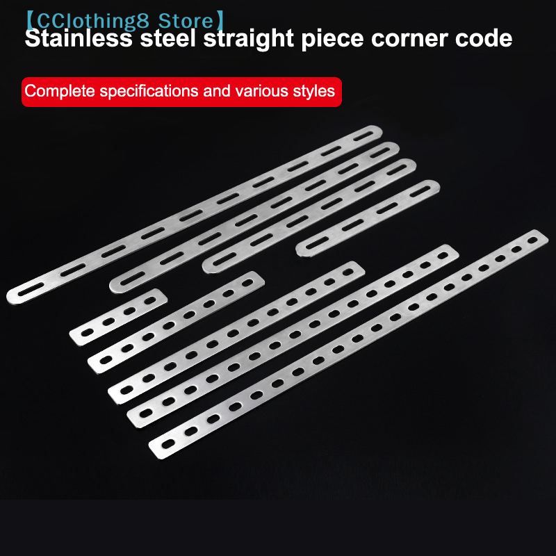 Furniture Hardware Connectors - Roestvrijstalen platte hoekbeugel, verbindingsplaat, reparatie, bevestigingsconnector,