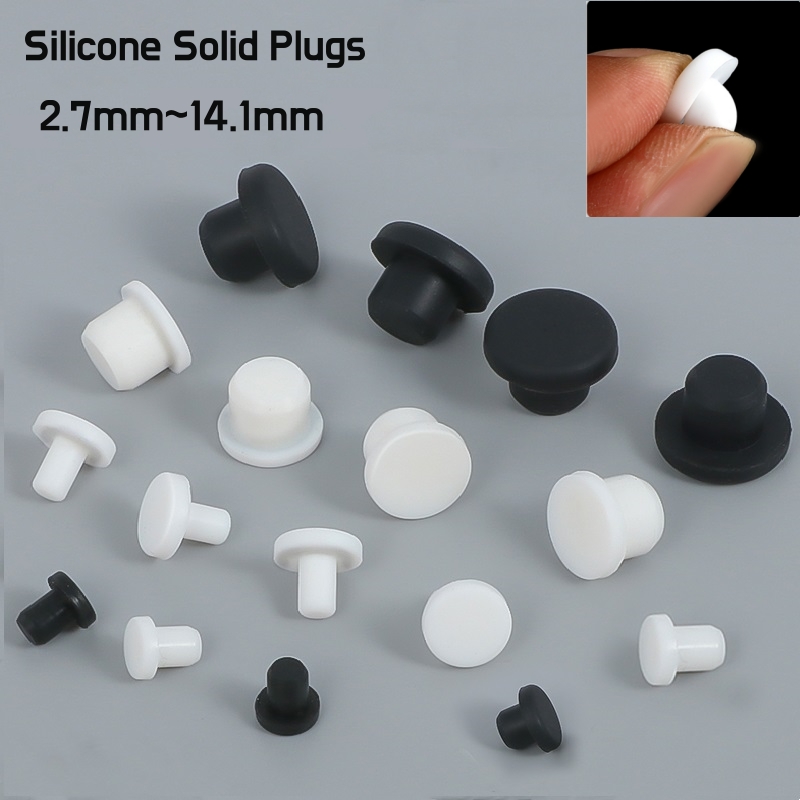 Furniture Screw Type - Zwart Wit Siliconen Stevige Plug 2.7