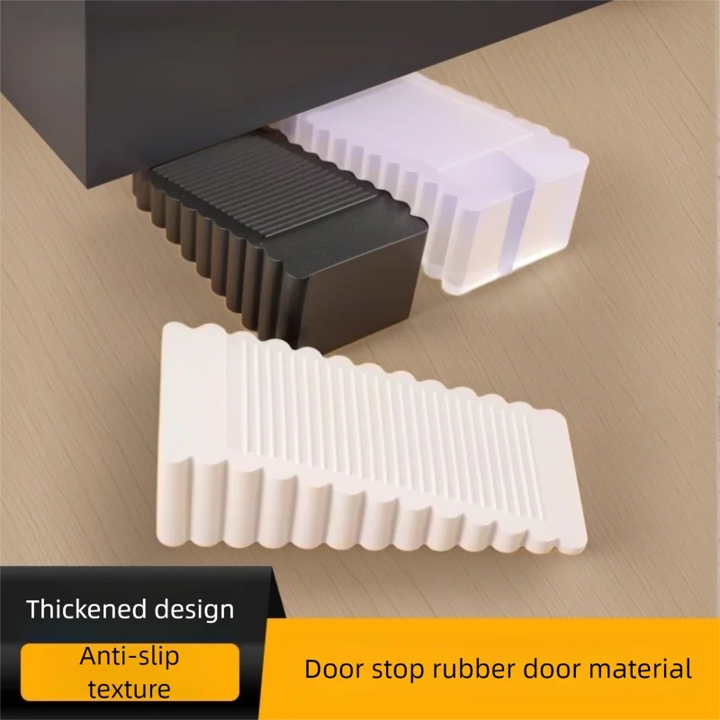 Door Stopper Heavy - Zware kwaliteit veiligheids-siliconenrubber deurstopper, anti-botsing, verplaatsbare