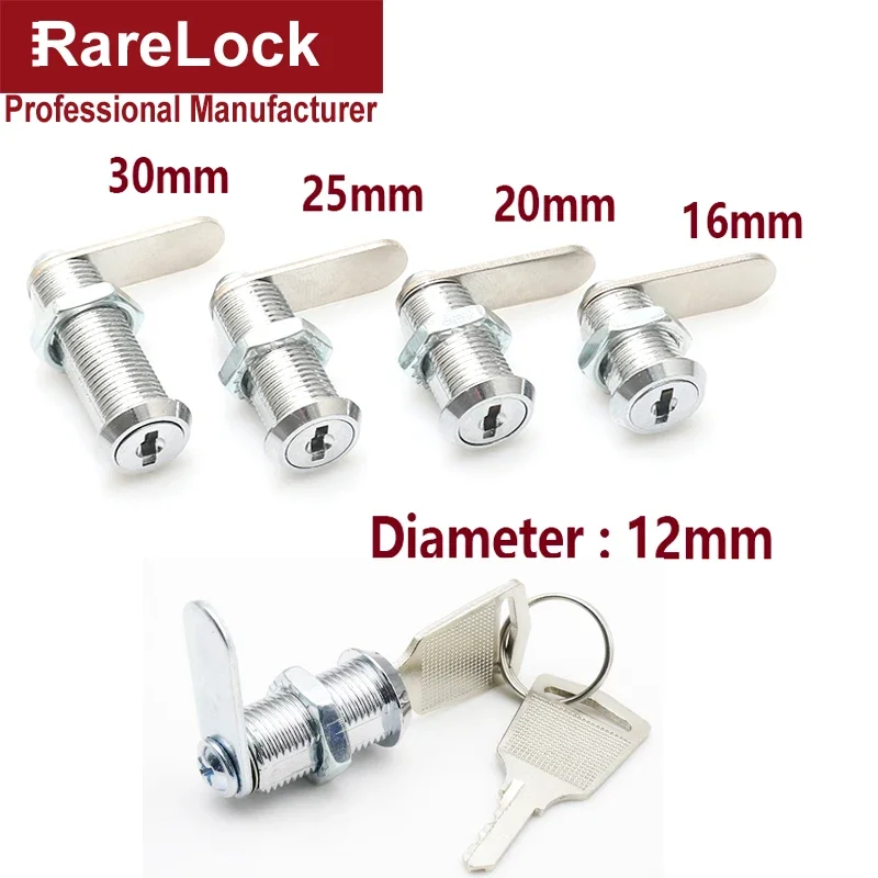 Furniture Hardware Cam Lock - Mini Cam Slot Met 2 Sleutels