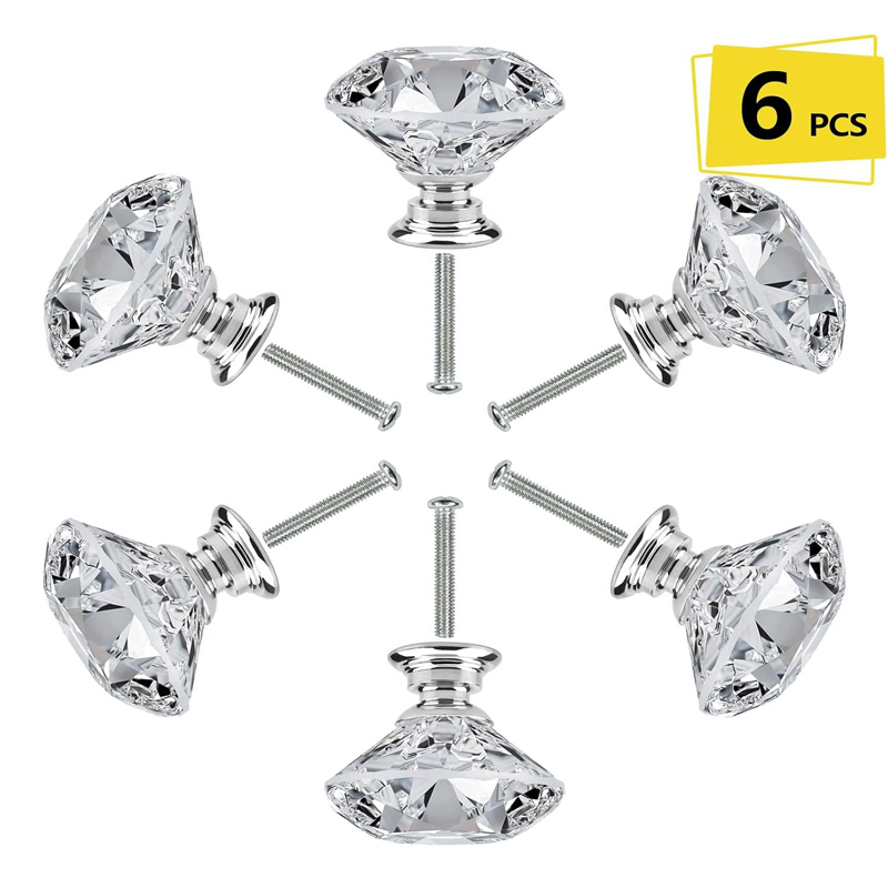 Furniture Hardware Supplies - 6 Stuks Kastknop Met Schroeven 30