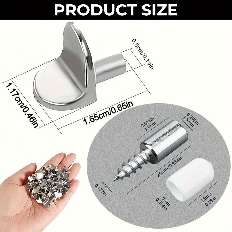 Metalen planksteunen, 2 soorte - Furniture Screw Type recensie en prijs