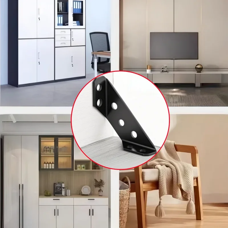 Zwarte multifunctionele hoekbe - Furniture Hardware Connectors recensie en prijs
