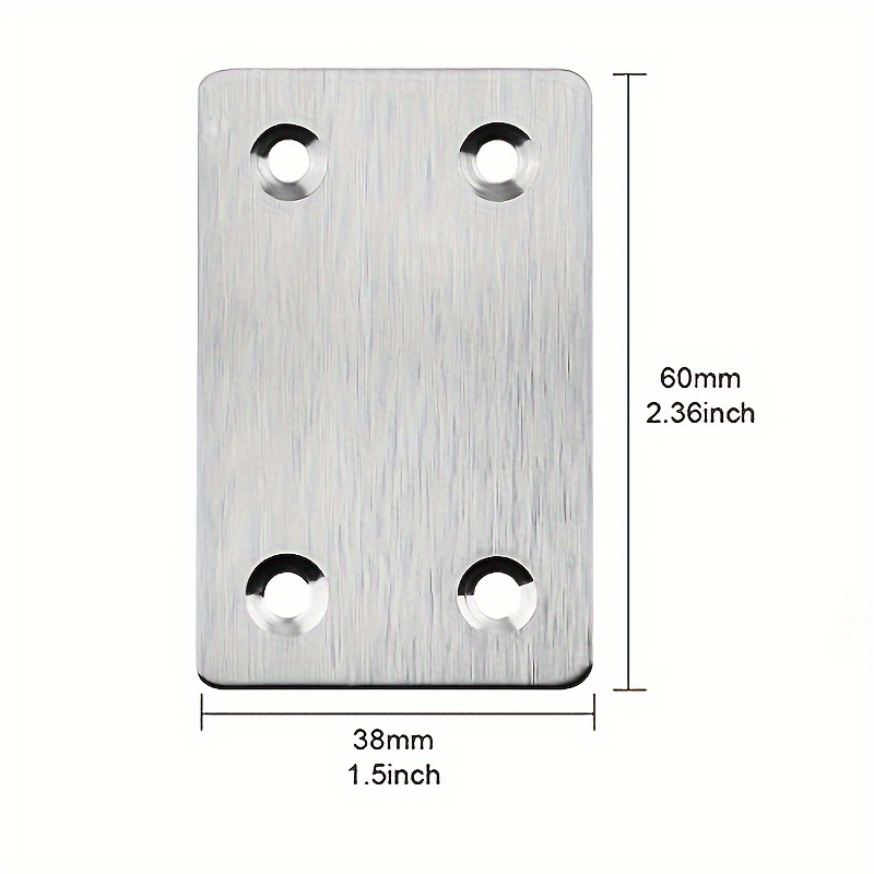 Plat steunstuk, recht type, st - Furniture Screw Type recensie en prijs