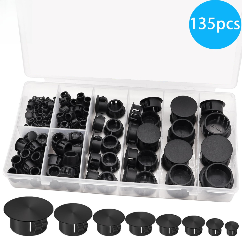 135 stks Zwarte Cover Schroef- - Furniture Screw Type recensie en prijs