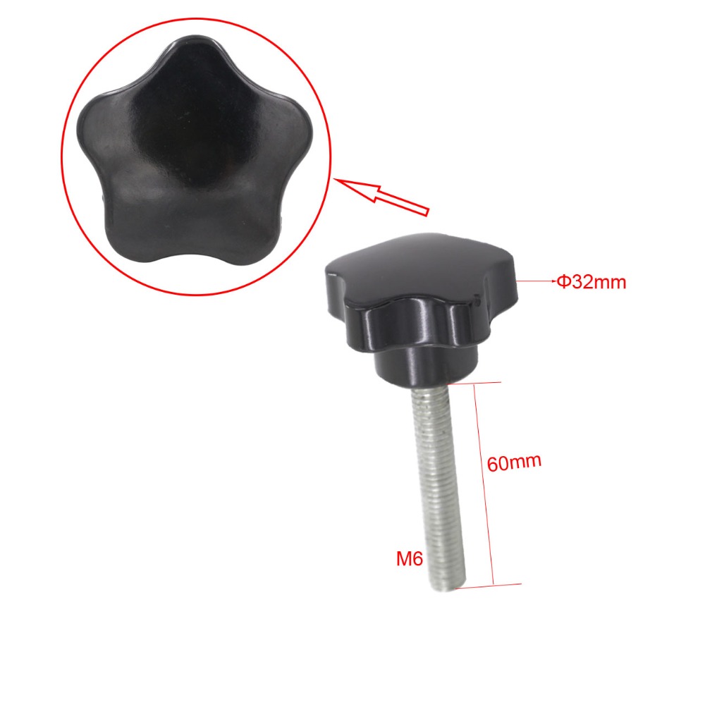 5Pcs M6 X 60Mm Draad Star Knop - Furniture Screw Type recensie en prijs