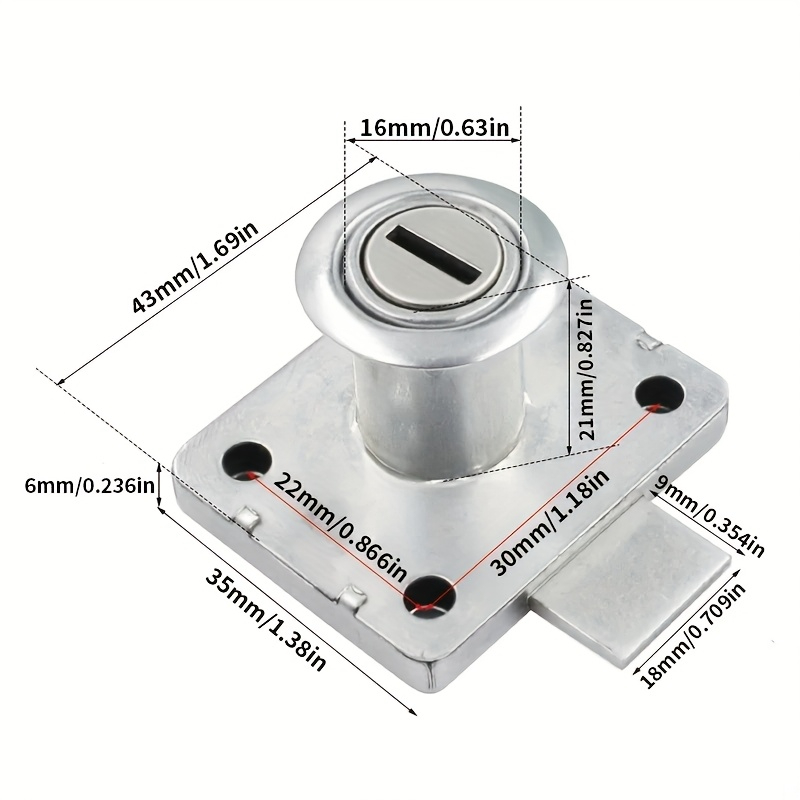 Kastladeslot Garderobekast Cam - Furniture Hardware Cam Lock recensie en prijs