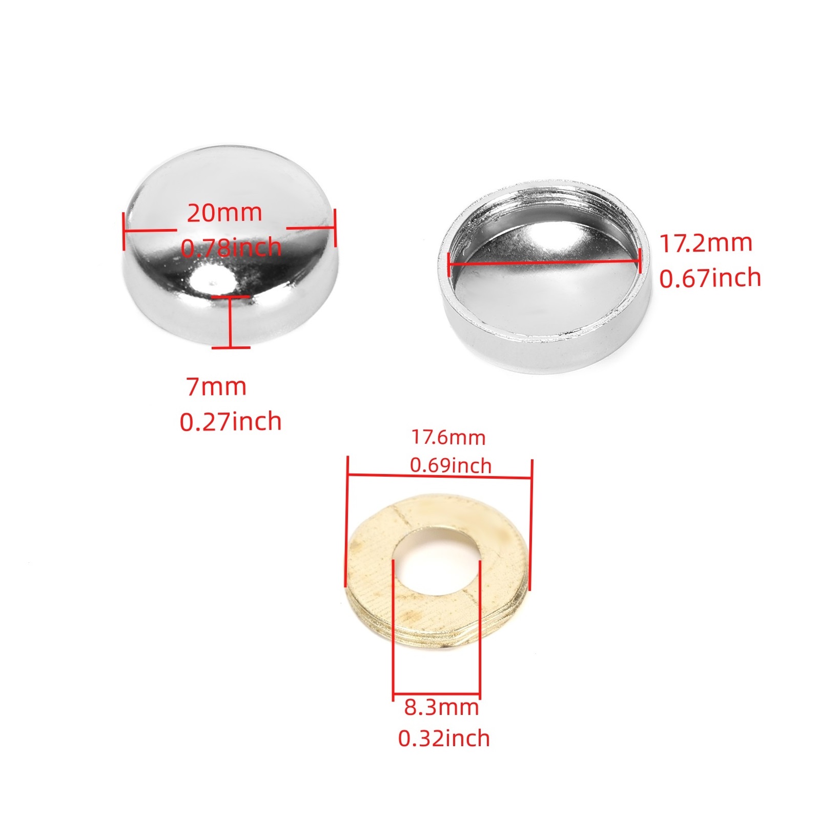 20 Stuks Zinklegering Spiegel  - Furniture Joinery Hardware recensie en prijs