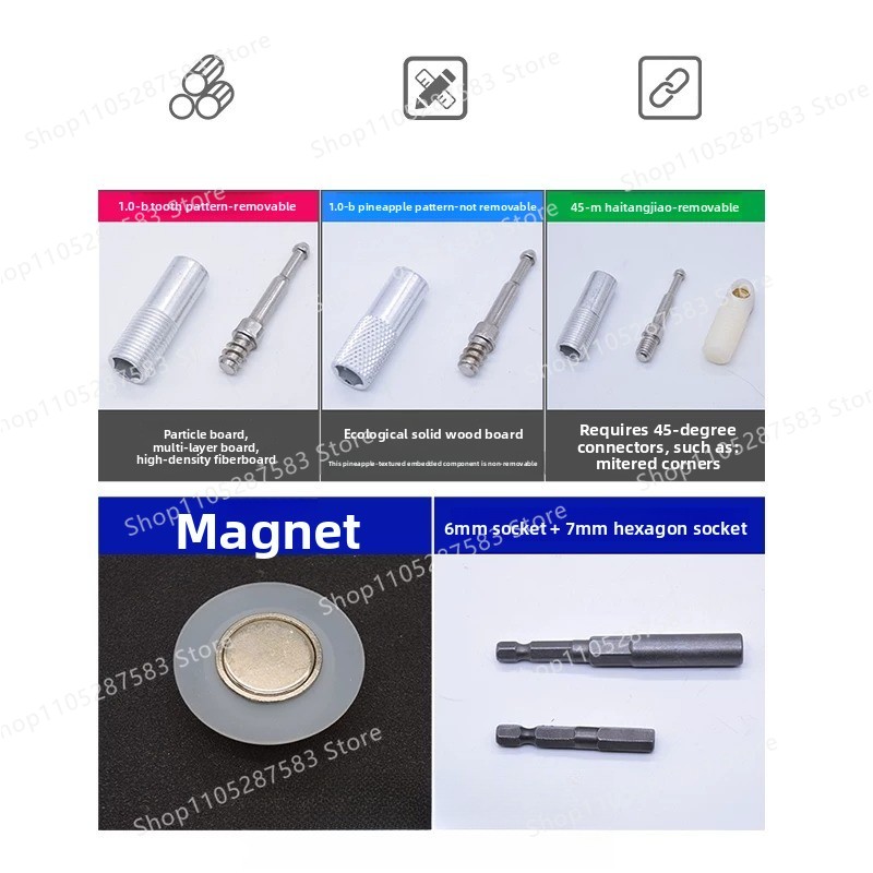 Solide onzichtbare connector 2 - Furniture Screw Type recensie en prijs
